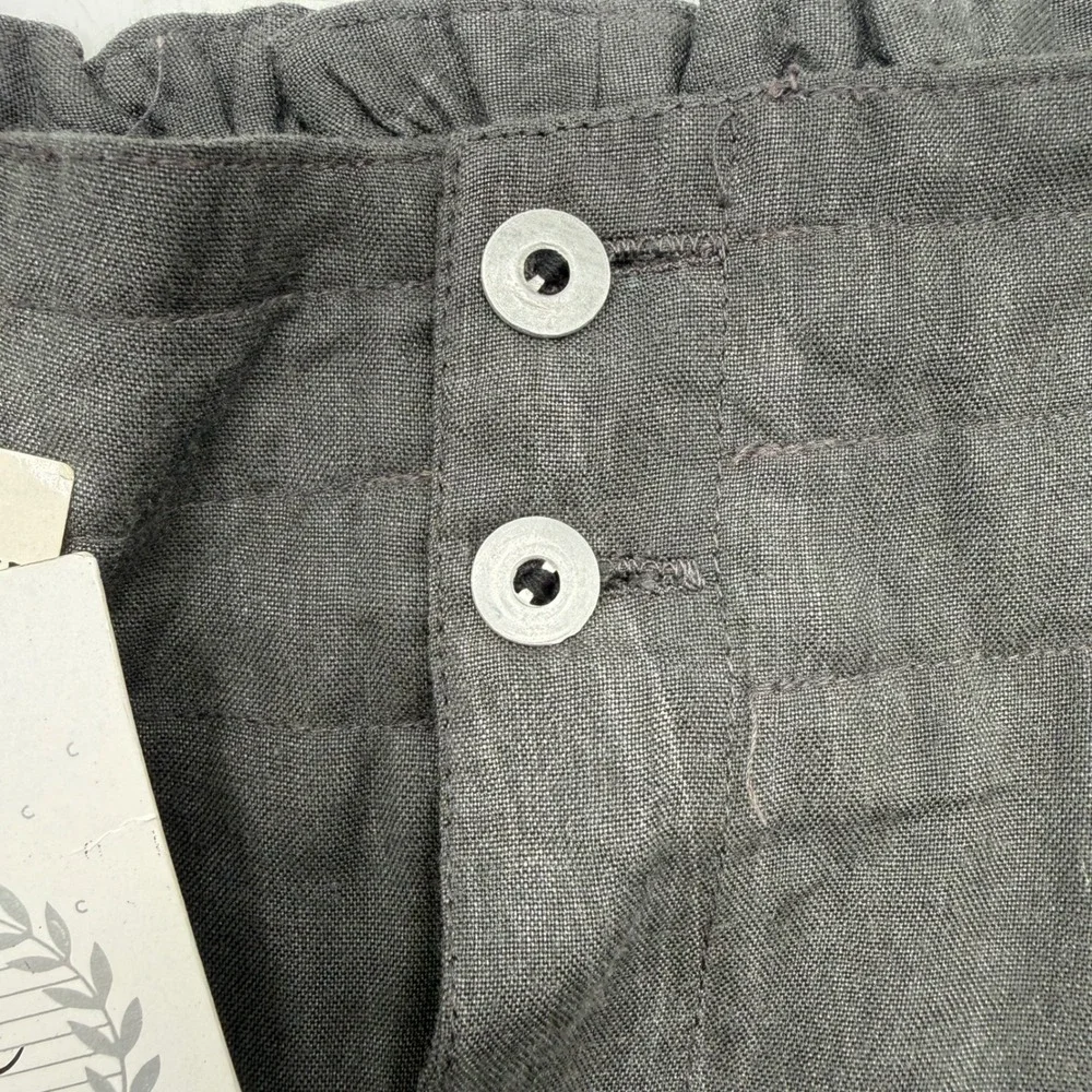 Vintage 90s Cogi Collection Gray Rayon Pleated Wide Leg Pants 36x34 NWT Unisex